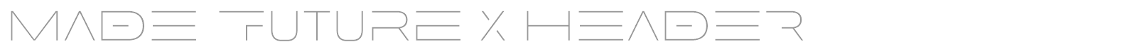 MADE Future X font preview